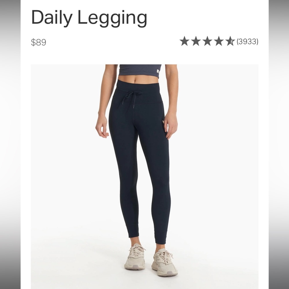 Vuori daily legging in black